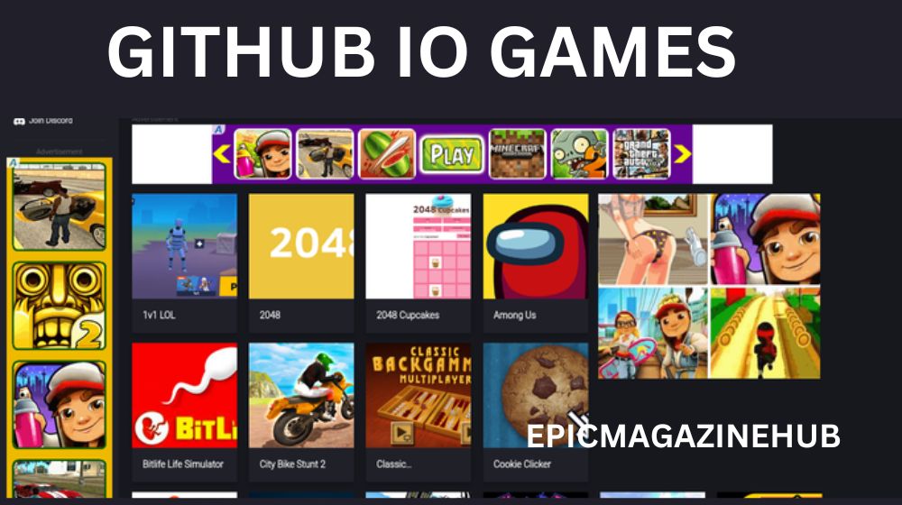 GitHub IO games