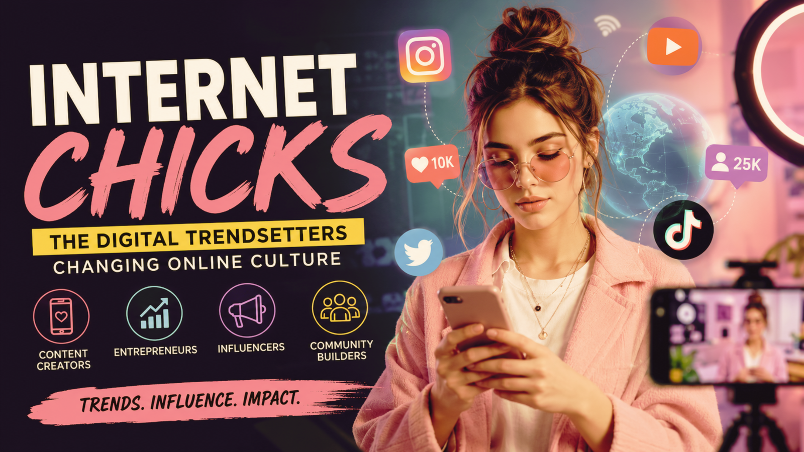 Internet chicks as digital trendsetters influencing online culture through social media