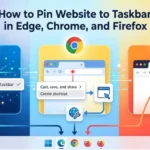 how to pin website to taskbar